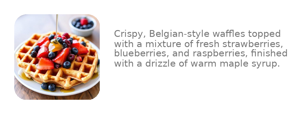 Waffles with Fresh Berries