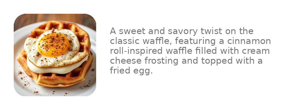 Cinnamon Roll Waffle Sandwich