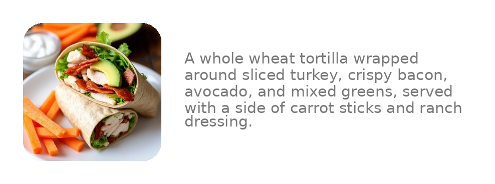 Turkey and Avocado Wrap